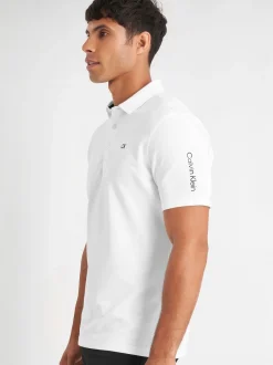 Calvin Klein Golf - Polo Uni Blanc Online