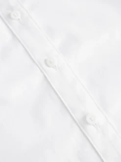 Next Blanc - Premium Cotton Rich Frill Col School Chemisiers (3-14yrs) Clearance