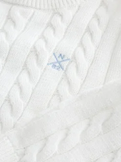 Next - Pull à col rond en maille torsadée (3-16ans) Blanc Online