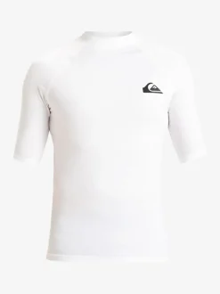 Quiksilver Blanc - Rash gilet UPF50 à manches courtes Hot