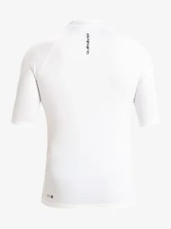 Quiksilver Blanc - Rash gilet UPF50 à manches courtes Hot