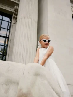 Next Blanc - Robe Nœud pour Fille Fleurie (3mths-16yrs) Best