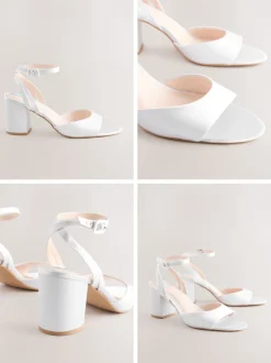 Next Blanc - Sandales de mariage Forever Comfort® à talons carrés à bout rond Best