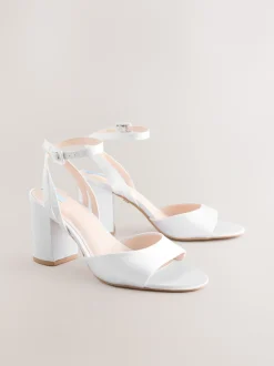 Next Blanc - Sandales de mariage Forever Comfort® à talons carrés à bout rond Best