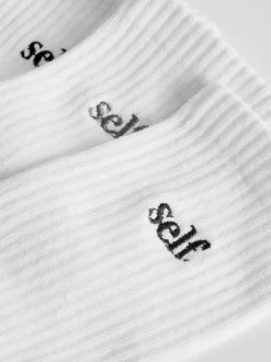 self. - Chaussettes de cheville Cushion Sole Lounge 3 Pack Blanc Best