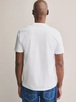 Next Blanc - Slim Fit (Slim Fit) - T-shirt à col ras du cou en coton Signature SUPIMA® Sale