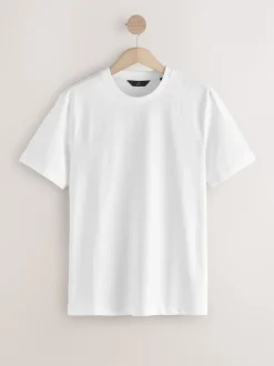 Next Blanc - Slim Fit (Slim Fit) - T-shirt à col ras du cou en coton Signature SUPIMA® Sale