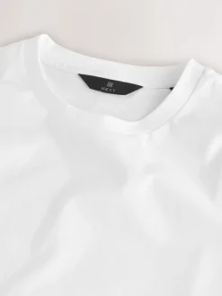 Next Blanc - Slim Fit (Slim Fit) - T-shirt à col ras du cou en coton Signature SUPIMA® Sale
