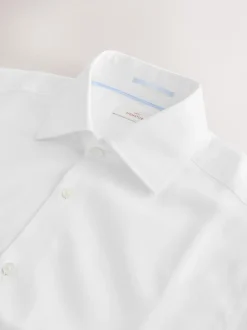 Next Blanc - Slim Fit (Slim Fit) - Chemise Signature texturée élégante Discount