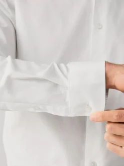 Next Blanc - Slim Fit (Slim Fit) - Chemise Signature texturée à manches longues Hot