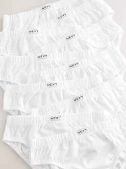 Next Blanc - Slip en coton 100% 10 Paquet (1.5-16ans) Hot