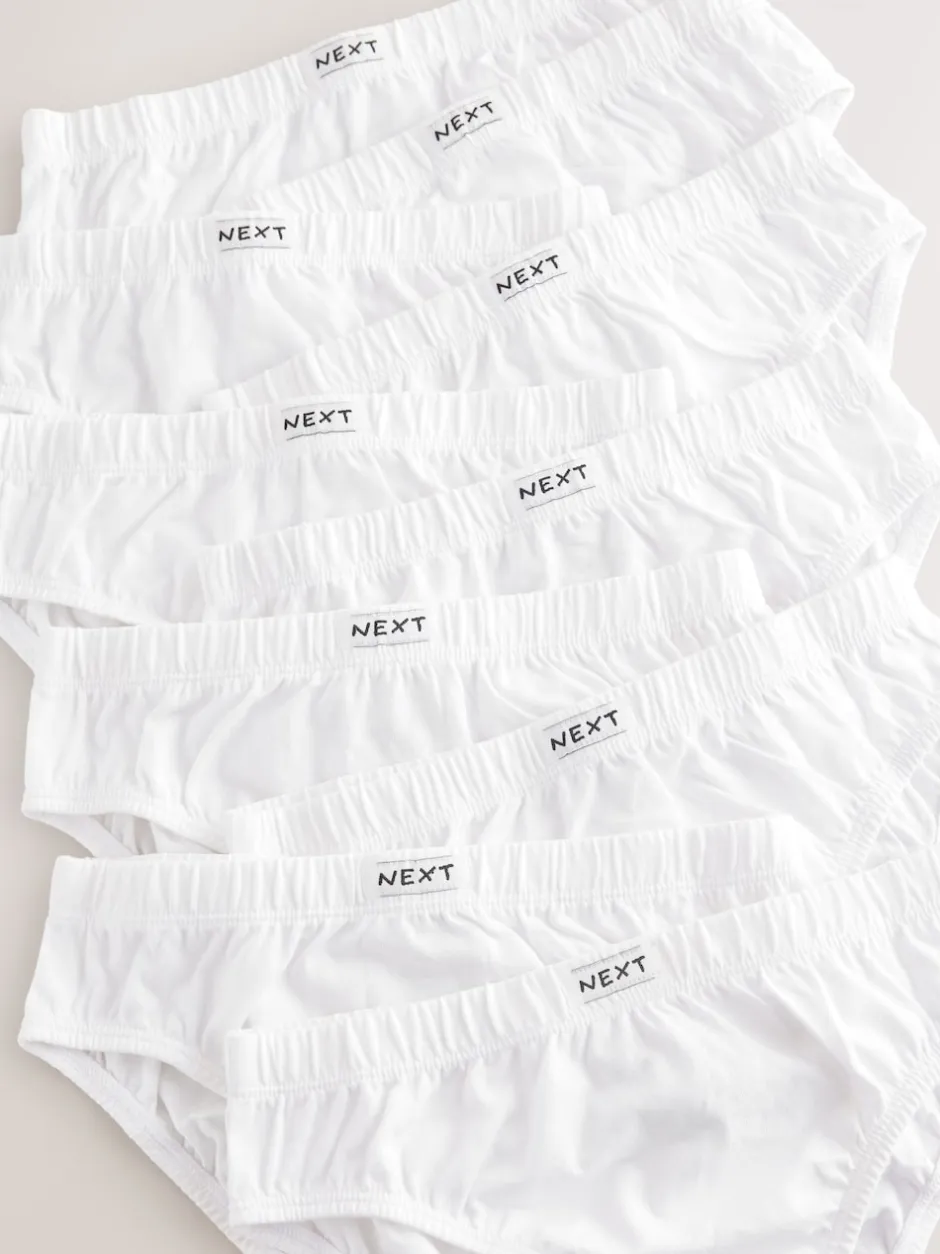 Next Blanc - Slip en coton 100% 10 Paquet (1.5-16ans) Hot