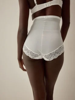 Next Blanc - Slips gainants fermes pour le contrôle du ventre Slips taille super haute Sale