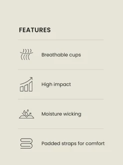 Next Blanc - Soutien-gorge à armatures B-G Active Sports Impact élevé Dry Tech Clearance