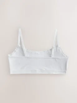 Next Blanc - Strappy Raccourci Hauts 3 Lot (5-16ans) Clearance