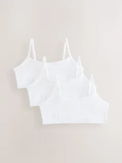 Next Blanc - Strappy Raccourci Hauts 3 Lot (5-16ans) Discount