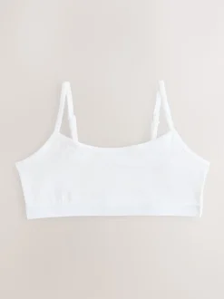 Next Blanc - Strappy Raccourci Hauts 3 Lot (5-16ans) Discount