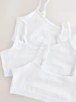 Next Blanc - Strappy Raccourci Hauts 3 Lot (5-16ans) Discount