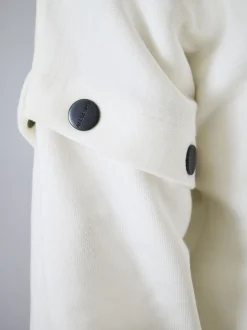 smALLSAINTS Blanc - Sweat à capuche Amphia Underground zippé New