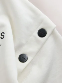 smALLSAINTS Blanc - Sweat à capuche Amphia Underground zippé New