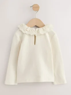 Next Blanc - Top à col à manches longues (3mths-7yrs) Hot