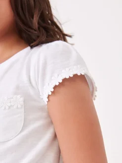 Next Blanc - T-shirt à pochettes Daisy (1.5-16ans) Clearance