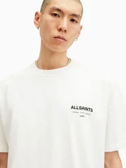 All Saints - T-shirt AllSaints Underground oversize en coton à col rond Blanc Best