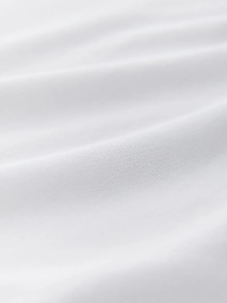 Next Blanc - T-shirt Blend modal TENCEL™ à Mancherons Clearance