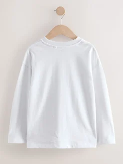 Next - T-shirt confortable à manches longues (3-16 ans) Blanc Online