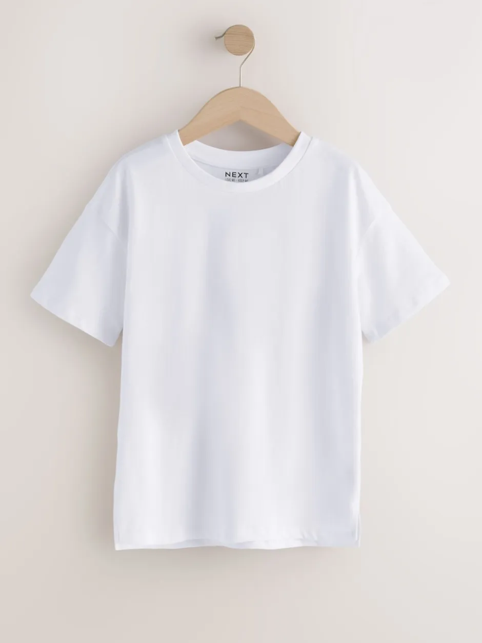 Next Blanc - T-shirt oversize (3-16ans) Outlet