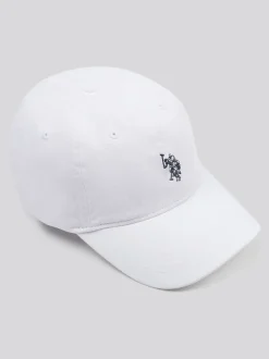 U.S. Polo Assn Blanc - . Casquette décontractée lavée 100% coton