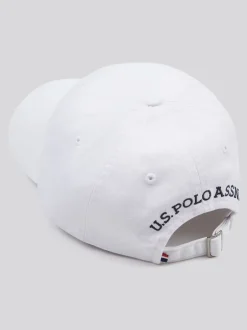 U.S. Polo Assn Blanc - . Casquette décontractée lavée 100% coton