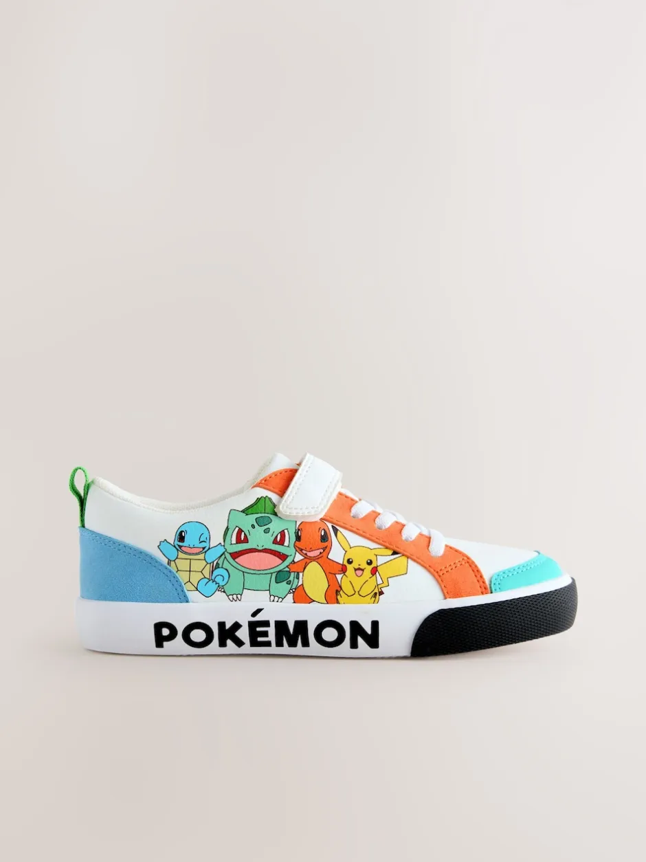 Next Blanc color block - Baskets Pokemon à lacets élastiques Clearance