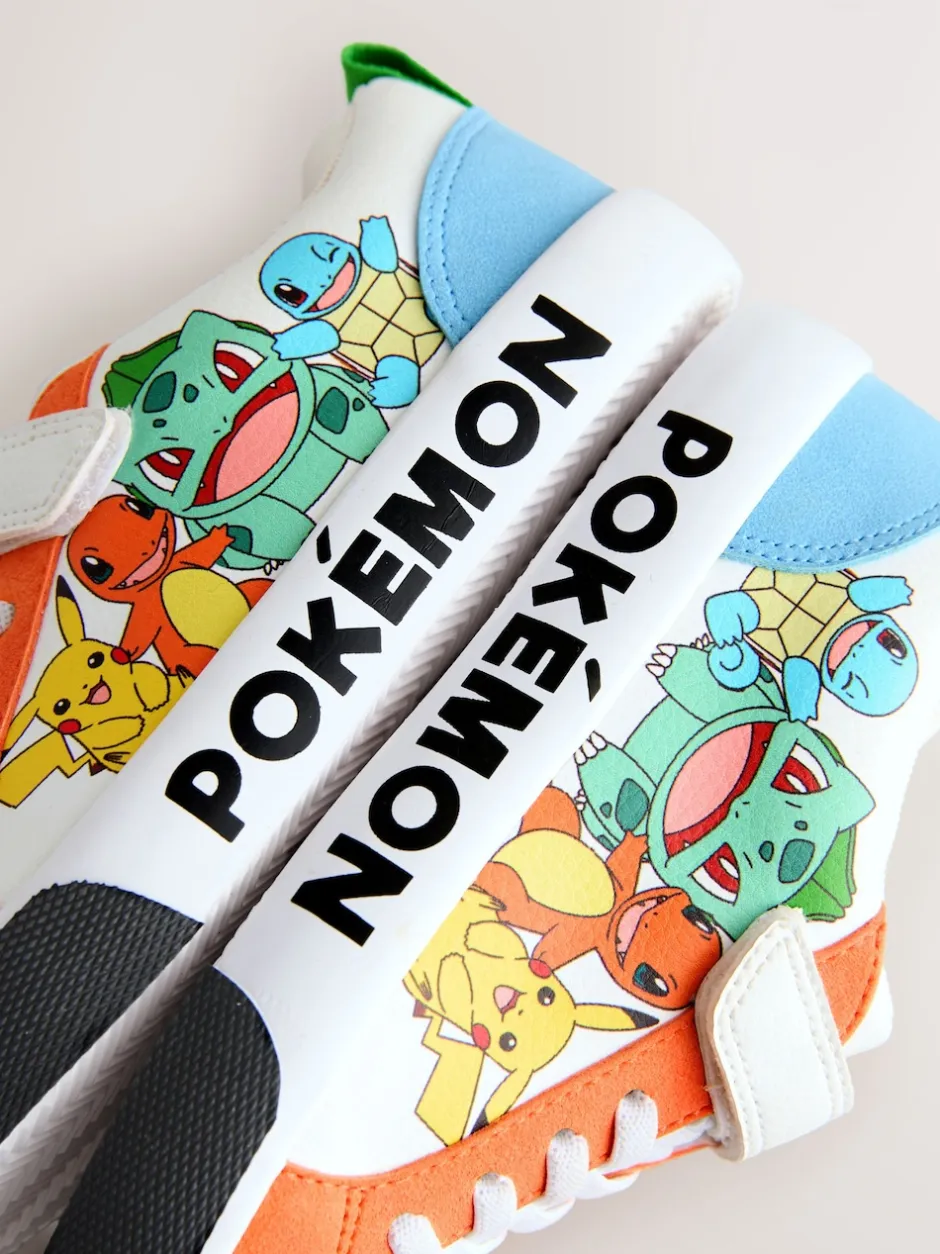 Next Blanc color block - Baskets Pokemon à lacets élastiques Clearance