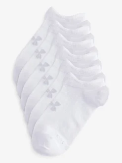 Under Armour Blanc crême - Lot de 6 paires de chaussettes essentielles invisibles Online