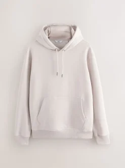 Next - Ajustement régulier - Sweat-shirt à capuche en jersey riche en coton épais Blanc écru Best