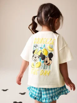 Next Blanc écru - Disney Ensemble haut et short à manches courtes Minnie et Mickey (3mois7ans) Clearance