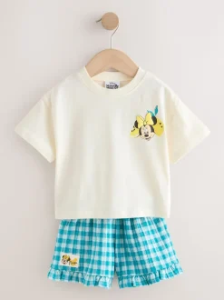 Next Blanc écru - Disney Ensemble haut et short à manches courtes Minnie et Mickey (3mois7ans) Clearance