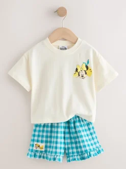 Next Blanc écru - Disney Ensemble haut et short à manches courtes Minnie et Mickey (3mois7ans) Clearance
