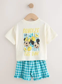 Next Blanc écru - Disney Ensemble haut et short à manches courtes Minnie et Mickey (3mois7ans) Clearance