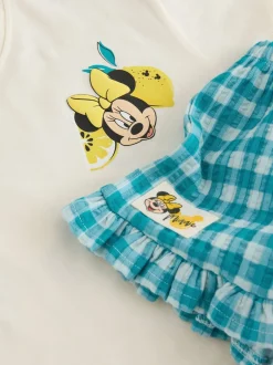 Next Blanc écru - Disney Ensemble haut et short à manches courtes Minnie et Mickey (3mois7ans) Clearance