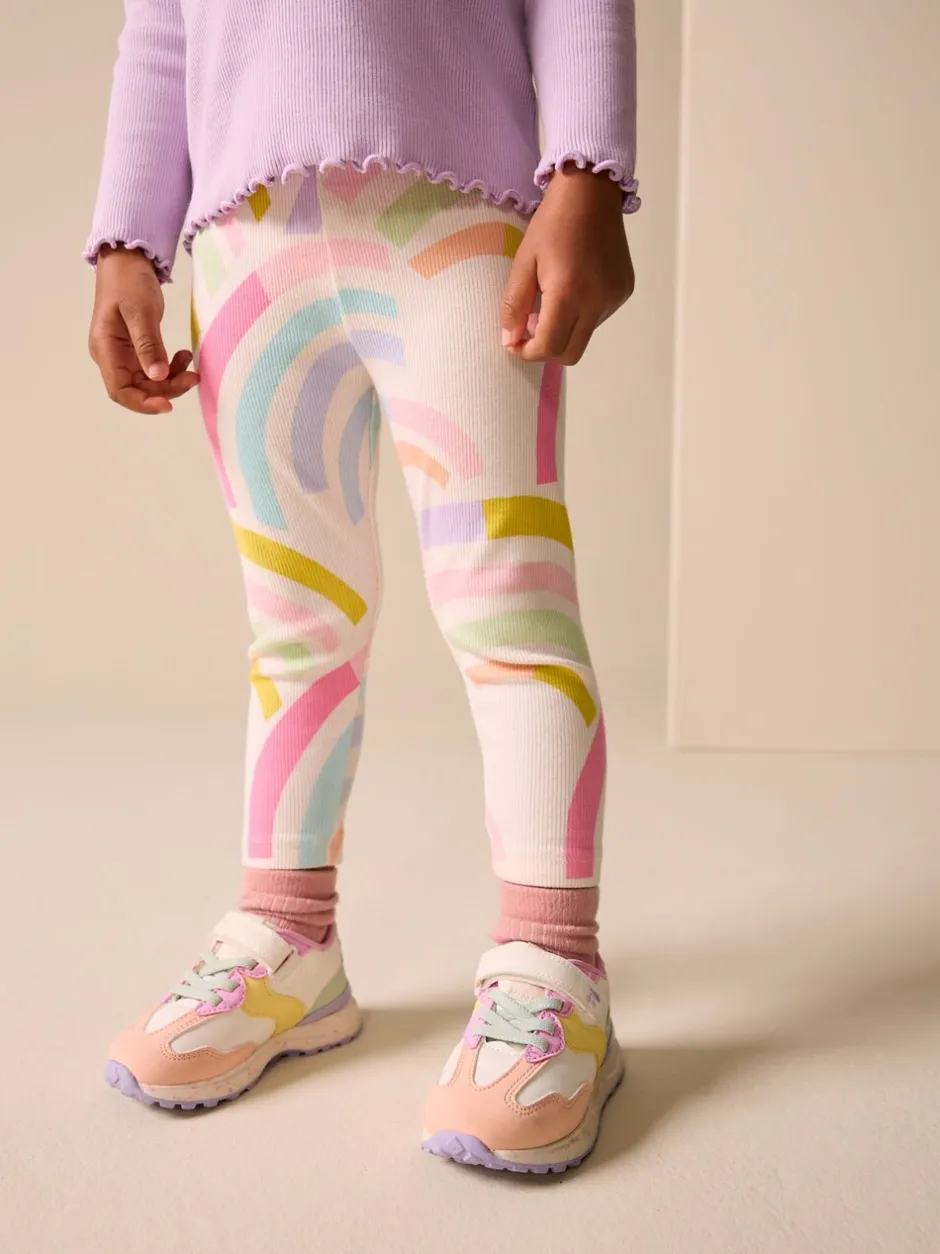 Next Blanc écru - Leggings côtelés (3mois-7ans)