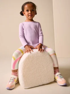 Next Blanc écru - Leggings côtelés (3mois-7ans)