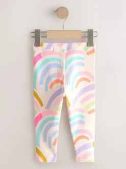 Next Blanc écru - Leggings côtelés (3mois-7ans)