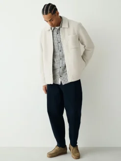 Next Blanc écru - Veste-chemise en polaire New