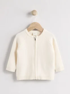 Next Blanc en maille - Cardigan Bébé Best