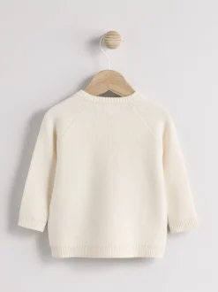 Next Blanc en maille - Cardigan Bébé Best