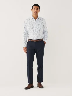 Next - Chemise à manches longues Blanc et bleu à fleurs Best