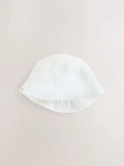 Next Blanc froissé - chapeau Bébé Bucket Sale
