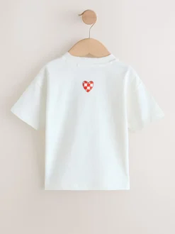 Next Blanc Love - T-shirt de Saint-Valentin à manches courtes (3mois à7ans) Online